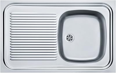 Stainless steel kitchen sink (linen) with single and 1/2 sarah sxl 711 103.0205.154, gray tank, gray.. DIAYTAR Nigeria: Where affordability meets fast and reliable e-commerce service.