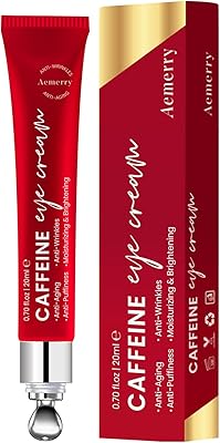 Caffeine eye cream, retinol eyes cream, cream under the eyes for dark circles and pockets, anti-aging cream for the eyes against wrinkles, treatment of pockets under the eyes for women with caffeine and retinol, deflating for the eyes, 20 g.. Your shopping aspirations fulfilled at DIAYTAR NIGERIA with competitive prices and reliable delivery.
