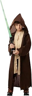 Official Jedi Dress with Rubie's Disney Star Wars Jedi hood, Size M, 5-6 years.. Experience satisfaction guaranteed with DIAYTAR NIGERIA's comprehensive platform and quick delivery.