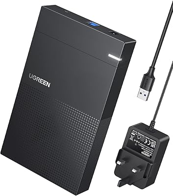 External hard drive 3.5 Ugreen USB 3.0 to SATA with STA adapter compatible with SSD hard drives, Western Digital, Seagate and Toshiba 10 TO, Sizes 3.5 and 2.5 inch, PlayStation 4 devices, no required tools and British socket.. Discover why thousands choose DIAYTAR NIGERIA for affordable products delivered in less than a week.