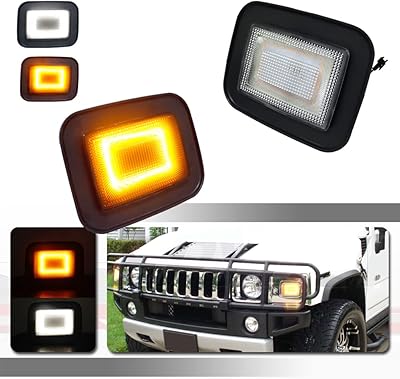 Tunisia compatible with the front and day -to -day turn signals Hummer H2 2003 2004 2005 2006 2007 2008 2009 2 in 1 transparent lens Amber and White 15060530 15060529.. DIAYTAR NIGERIA brings the market to your screen with thousands of affordable products delivered to your door.