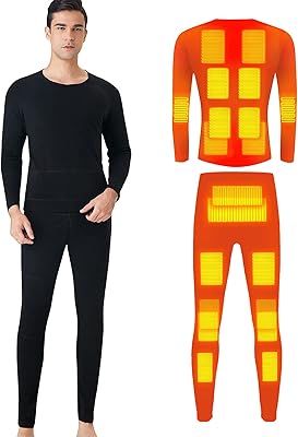 Hot underwear for men and women in winter, electric heating 20 zones via USB port, shirt and pants set, application by application and 5 temperature settings.. DIAYTAR NIGERIA: Where shopping dreams come true with budget-friendly prices and nationwide shipping.