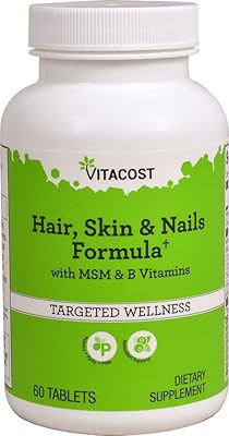 Vitacost hair, skin and nails formula with msm and vitamins B - 60 tablets.. DIAYTAR NIGERIA: Where quality meets affordability, with thousands of products delivered in less than 8 days.