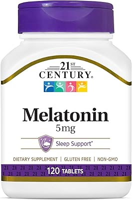 Melatonin 5 mg, relaxation and sleep support - gluten -free, 120 tablets.. DIAYTAR NIGERIA: Creating access to affordable products for every Nigerian with our swift delivery service.