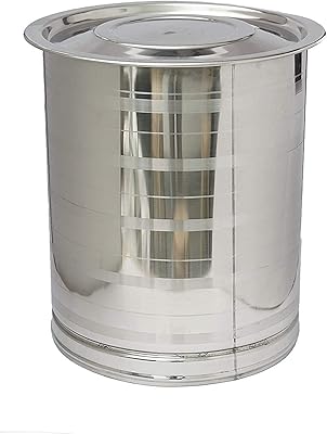 Yanav kraft cylinder in stainless steel resistant corrosion for water storage/any article (30L).. Your digital shopping ally, DIAYTAR NIGERIA offers extensive selection with budget-friendly delivery.