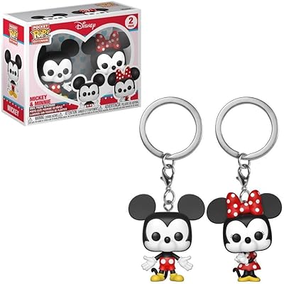 Pop keychain: Mickey and Minnie 2, multicolored, small, (36368).. DIAYTAR NIGERIA stands as your affordable shopping ally with nationwide delivery in just 5-8 days.