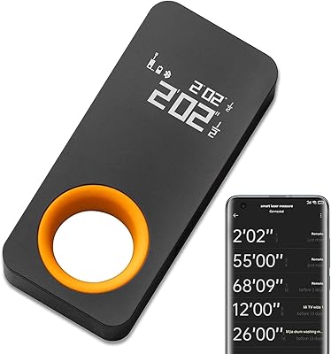 HOTO I-Ring laser ribbon meter with Bluetooth, 98-foot digital tape meter, precision of ± 1/16 ", 2 measurement methods, interchangeable units m/fm, type C loading.. Discover the perfect balance of selection and value with DIAYTAR NIGERIA's nationwide e-commerce platform.