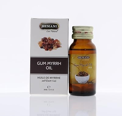 Hemani GM Myrrh Oil 30 ml, 100% natural antiseptic for canker sores, wounds and pain and also maintains hydrated skin... Order today, receive this week — shopping with DIAYTAR Nigeria is that simple.