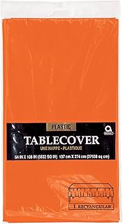 Plastic, orange, plastic rectangular table cover.. Shop the smart way with DIAYTAR Nigeria — fast delivery, affordable everything.