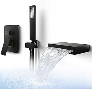 Dr. Fassett, Bathtub filling tap with unique handle with hand shower, matt black.. Shop without limits at DIAYTAR NIGERIA and receive your purchases at budget prices within the week.