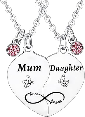 Nfyxcaz set of necklaces for mom and girl, gifts for Mother's Day, collar for mother, gifts for mom from her daughter, heart gift, love gifts for mom.. Whether you're in Lagos, Abuja, or anywhere in between, DIAYTAR Nigeria ensures your online shopping experience is smooth, affordable, and fast.