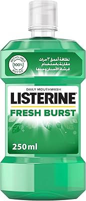 Daily mouth rinse Listrine Fresh Burst, antibacterial oral care formula, antitartre and dental plaque, 250 ml.. Nigeria's favorite online shopping platform, DIAYTAR offers unbeatable prices and delivery within a week.