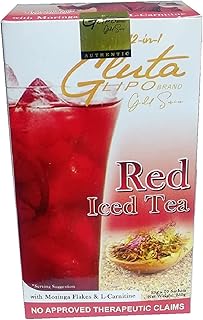 Gluta Lipo Gold Series iced red tea (25 g, 10 sachets).. DIAYTAR NIGERIA delivers more than products - we deliver affordable solutions within the week.