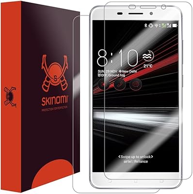 Skinomi ASUS ZENFONE 3 laser screen protector + SKINOMI TECHSKIN SKINOMI SKINOME + Laser film Asus ZENFONE 3 HD transparent HD Protector before and rear.. DIAYTAR NIGERIA: Bringing quality products to your doorstep at prices that won't break the bank.