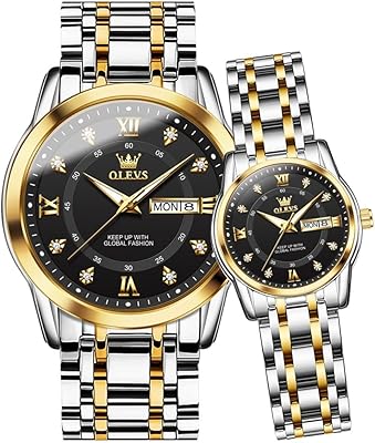 Matching couple watch box for Valentine's Day, for men and women, romantic wedding gift, 2 pieces.. DIAYTAR NIGERIA: Your partner in affordable online retail with reliable shipping across Nigeria.