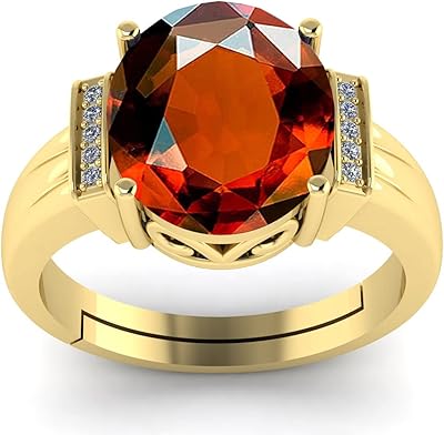 LMDPRAJAPATIS Adjustable gold with natural garnet stone of 9.25 carats for men and women, precious stone, garnet, precious stone, garnet.. DIAYTAR NIGERIA brings the marketplace experience online with affordable and reliable delivery service.
