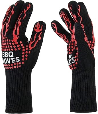 Heat resistant kitchen gloves, long protection of the forearm, barbecue gloves, kitchen accessories.. DIAYTAR NIGERIA: Where shopping is a pleasure with affordable prices and reliable delivery service.