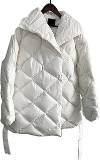 Zwende Down jacket woman Toppies Fall Winter Mantle Women Korean Puffy Dames Parkas Outdoor Clothing Pattered in cotton (Color: White, Size: M).. Discover the joy of online shopping with DIAYTAR NIGERIA's budget-friendly prices and reliable shipping.