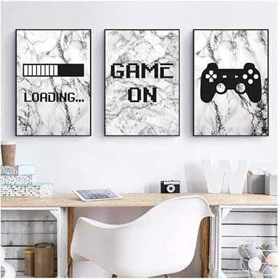 Painting on canvas, Images of wall art, poster for marble -embroidered striped stripes - 30 x 40 cm x 3 - without framework.. The future of Nigerian shopping is here — DIAYTAR Nigeria.
