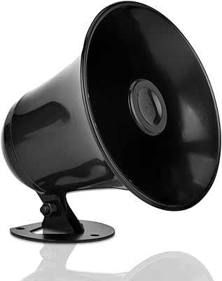 External speaker of car horn pyramid - 5 -inch horn speaker with 8 ohm impedance, 15 watts power, adjustable support, 10 -foot wire cord, 3.5 mm mono - PA speaker for car and radio alarm system CB - PS5.. Shop with intention at DIAYTAR NIGERIA, offering thousands of products delivered nationwide in days.