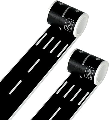 Set of Turmin Road stickers for cars, rails and trains, perfect for developing the imagination and memory of your children, toys and gifts for children (2 road rolls).. Affordable online shopping is just a click away with DIAYTAR Nigeria.