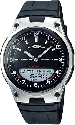 Men's watch Casio AW80-1AV Forester Ana-Digi Databank, works on battery for 10 years.. Shop for less and receive more with DIAYTAR NIGERIA's expansive e-commerce platform and nationwide delivery.