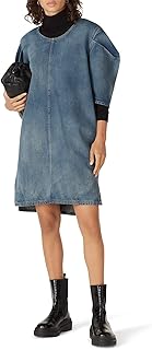 Multicolored denim relaxed dress for women house Margiela.. Discover why DIAYTAR NIGERIA is the smart shopper's choice for affordable products delivered nationwide.