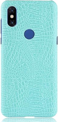 Rear leather hull polyurethane crocodile pattern for Xiaomi Mi Mix 3 (green).. DIAYTAR NIGERIA: Your trusted e-commerce partner with extensive product choices and affordable delivery.