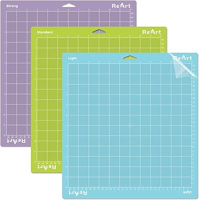 Varied pack of Reart Cricut cutting mat - 12 x 12 - Pack of 3.. Experience budget-friendly shopping at DIAYTAR NIGERIA, Nigeria's premier online marketplace with quick delivery.