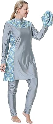 Muslim Muslim swimsuit for women, large size, complete Islamic burkini, 3-room set, anti-rash skirt with long sleeves.. Shop millions of products across categories on DIAYTAR Nigeria — delivered right to your door.