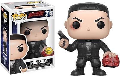 Punisher (chase edition) : daredevil x funko pop! marvel vinyl figure & pet plastic graphic protective pack [#216 / 11092 - b].. DIAYTAR NIGERIA: Redefining e-commerce with affordable prices and reliable nationwide shipping.