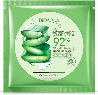 Aqua bio mask with aloe vera natural extract for skin care, nourishing and moisturizing the skin - 6 packages.. DIAYTAR NIGERIA delivers more than expected with our extensive catalog and 5-8 day delivery service.