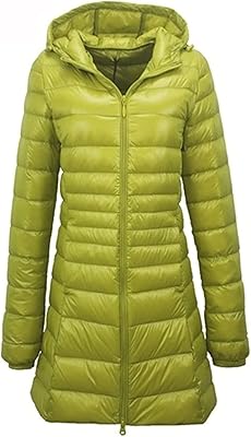 HOFFTI Women's thermal jacket Long Thermal Puffer Woman With Portable Storage Bag Ultra Light Down jacket Women and Hip Woman (Color: Hortel�, Size: XXXXL).. Elevate your shopping experience with DIAYTAR NIGERIA's vast catalog and budget-friendly options.