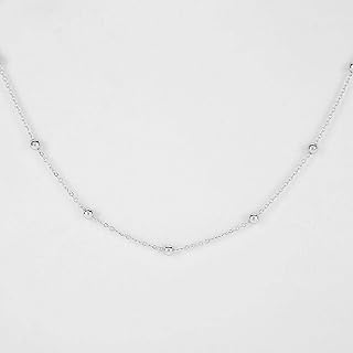 Sterling silver necklace 925 jewelry chain for women simple and elegant pendant.. DIAYTAR NIGERIA: Where quality meets affordability, with thousands of products delivered in less than 8 days.