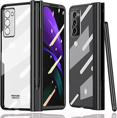 Abholy Samsung Galaxy Z Fold 2 with pen with transparent protective cover with polycarbonate hinges with integrated screen protector, full cover for Samsung Galaxy Z Fold 2 5g Network, Black.. Your one-click solution to affordable shopping, DIAYTAR NIGERIA delivers quality products nationwide.