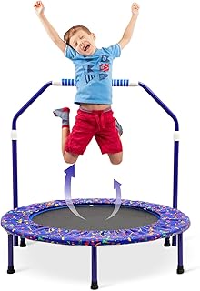 Trampoline for babies and toddlers, mini trampoline with adjustable handle and padded cover for interior or outdoor sports for outdoor use.. Shop with confidence at DIAYTAR NIGERIA, Nigeria's premier affordable e-commerce platform.