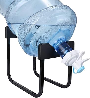 Water distributor support water jug ​​distributor portable water jug ​​in stainless steel holder.. Discover unbeatable variety on DIAYTAR Nigeria — shop today, delivered this week.