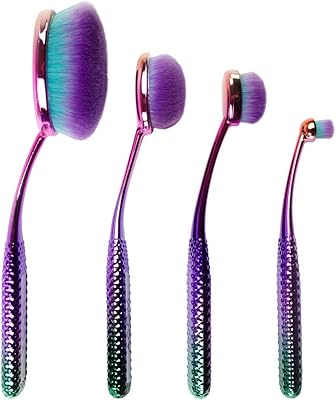 Set of 4 prismatic makeup brushes for the Royal Face & Langnickel Moda.. Shop smarter, not harder with DIAYTAR NIGERIA - thousands of products at your fingertips with affordable delivery.