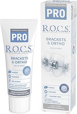 Rocs pro Breeds & Ortho toothpaste 74 g - Fluoride without sure formula - Special care for those who wear a dental appliance.. Your complete shopping solution, DIAYTAR NIGERIA offers extensive choice with competitive prices and delivery.