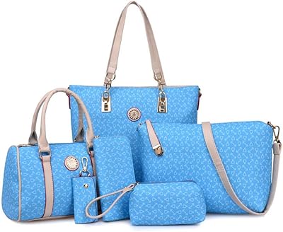 Set of female handbags, 6 pieces, large faux leather handbag, multi-use.. Experience the future of shopping with DIAYTAR NIGERIA's extensive selection delivered in just 5-8 days.
