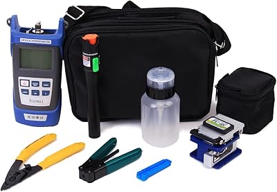 FTTH 9 in 1 assembly optical fiber -optical fiber -optical tool kit with cleaver.. Get more, save more — only on DIAYTAR Nigeria.