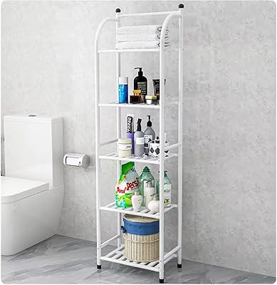 Simple storage shelf on the floor, corner shelf for bedroom, bathroom, living room, kitchen, storage basket (white).. DIAYTAR NIGERIA: Nigeria's answer to affordable online shopping with reliable 5-8 day delivery guarantee.