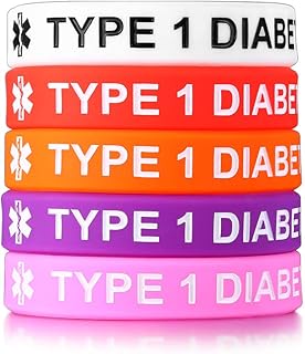 Set of jewelry PJ 5 pieces in comfortable silicone silicone alert type 1 type 1 diabetes of diabetes type 2 awareness of diabetes for children boys girls, 17.7 cm.. Shop smart with DIAYTAR NIGERIA, offering a vast product range delivered to your doorstep within a week.