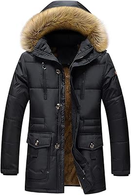 Veloma jacket for men, winter coat with cutter-cutter cutting in thick relaxed fur for men (color: black, size: l).. Embrace the convenience of DIAYTAR NIGERIA with thousands of products at your fingertips, delivered nationwide.