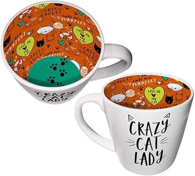 WBL Gifts Crazy Cat Lady Cup with gift box (ISO175).. DIAYTAR NIGERIA makes quality accessible with our affordable prices and dependable delivery service.
