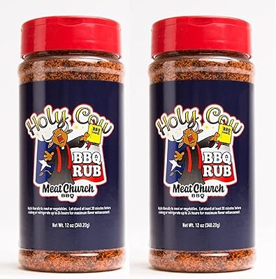Meat Church BBQ RUB Combo: two bottles of Holy Cow (12 OZ) of barbecue sauce and seasoning for meat and vegetables, gluten -free, total of 24 ounces.. DIAYTAR NIGERIA: Making online shopping accessible with affordable prices and nationwide delivery service.