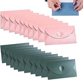 Mini two -tone peaks envelopes, vintage novelty, nice heart -shaped clip for wedding birthday party cards (pink, green).. Why shop anywhere else? DIAYTAR Nigeria has it all, at prices you’ll love.
