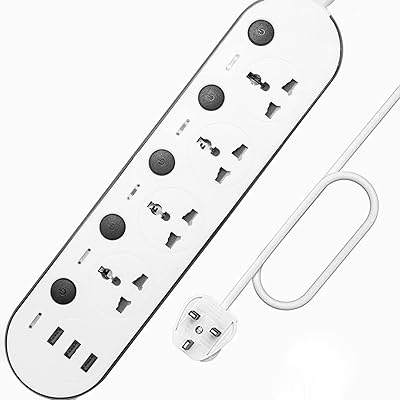 Extension with 3 USB ports, multipleists, 4 -way extension with individual switches, multiple wall mounting socket with 2 meter extension cable.. Shop with purpose and save with DIAYTAR NIGERIA's extensive platform and nationwide delivery service.