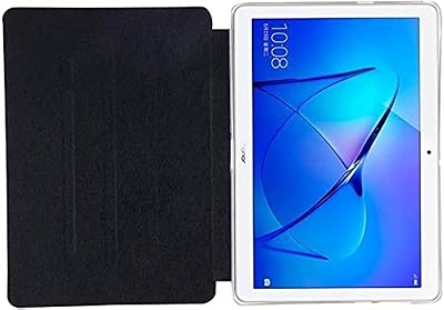 Folio, black, PU leather protection case, with support and foldable flap for Huawei Mediapad T3 10 (9.6 inches).. Shop smart, shop DIAYTAR - Nigeria's most affordable e-commerce platform with nationwide delivery.
