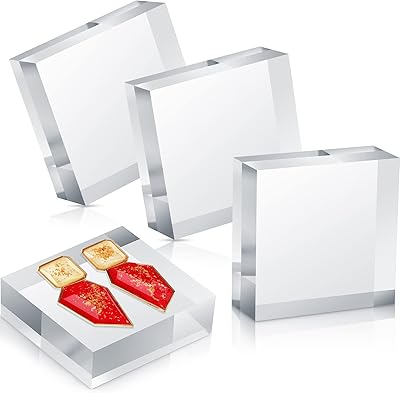Remery 4 pieces 3 x 3 x 1 inch Polish square acrylic transparent cube acrylic cube jewelry display suit Basic support display display.. Shop quality and variety at unbeatable prices on DIAYTAR Nigeria — delivery in under 8 days.